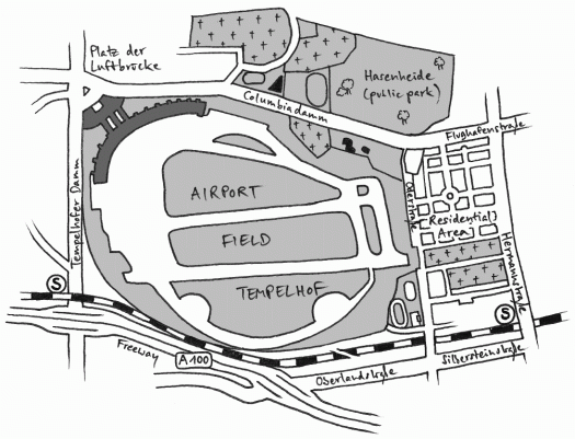 Map of the Tempelhof field